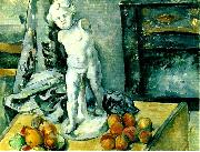 Paul Cezanne stilleben med statyett oil